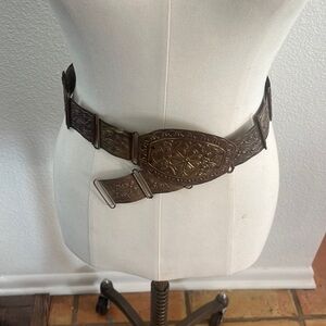 Solid brass concho belt